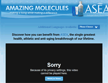 Tablet Screenshot of amazingmolecules.com